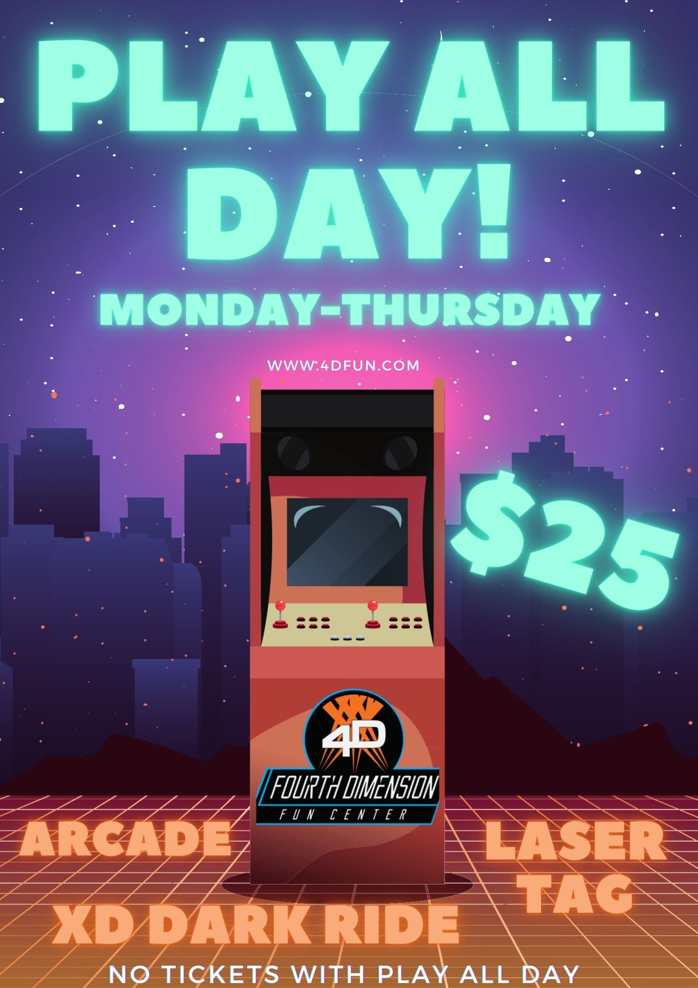 Stylish Modern Game Poster Arcade 80S Tournament Flyer