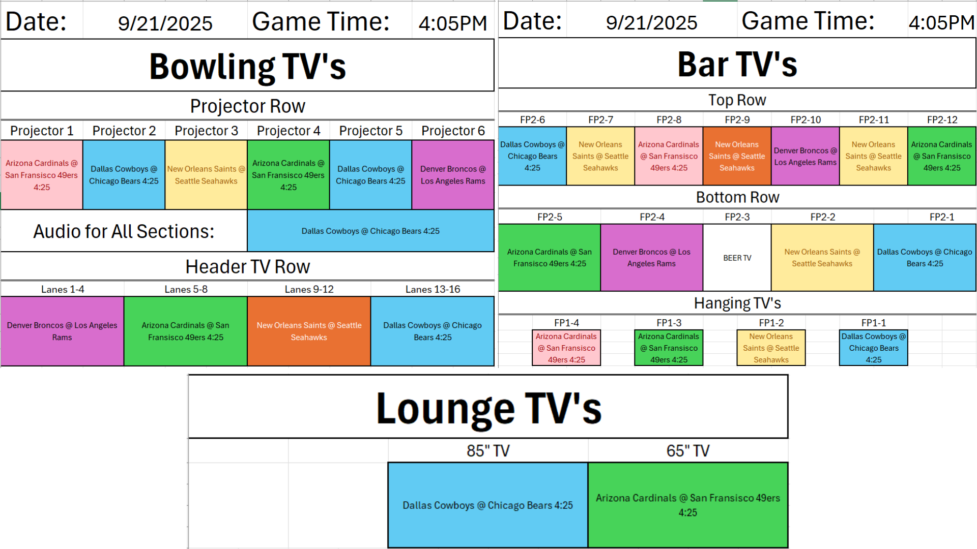Week 3 4pm Tv Layout